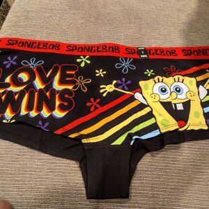 Torrid 3 Spongebob "Love Wins" Cotton Boyshort
